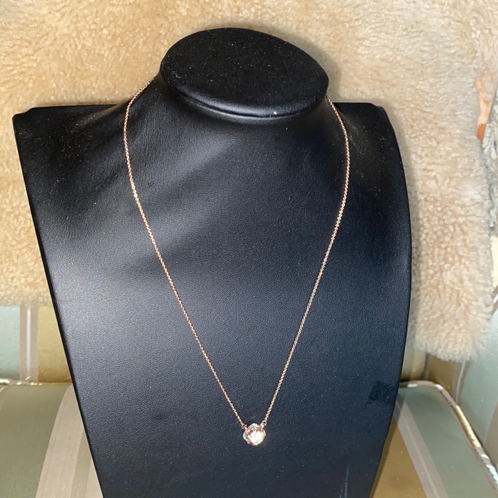 Kate spade Rose gold Infinity & Beyond Knot Necklace with Pendant